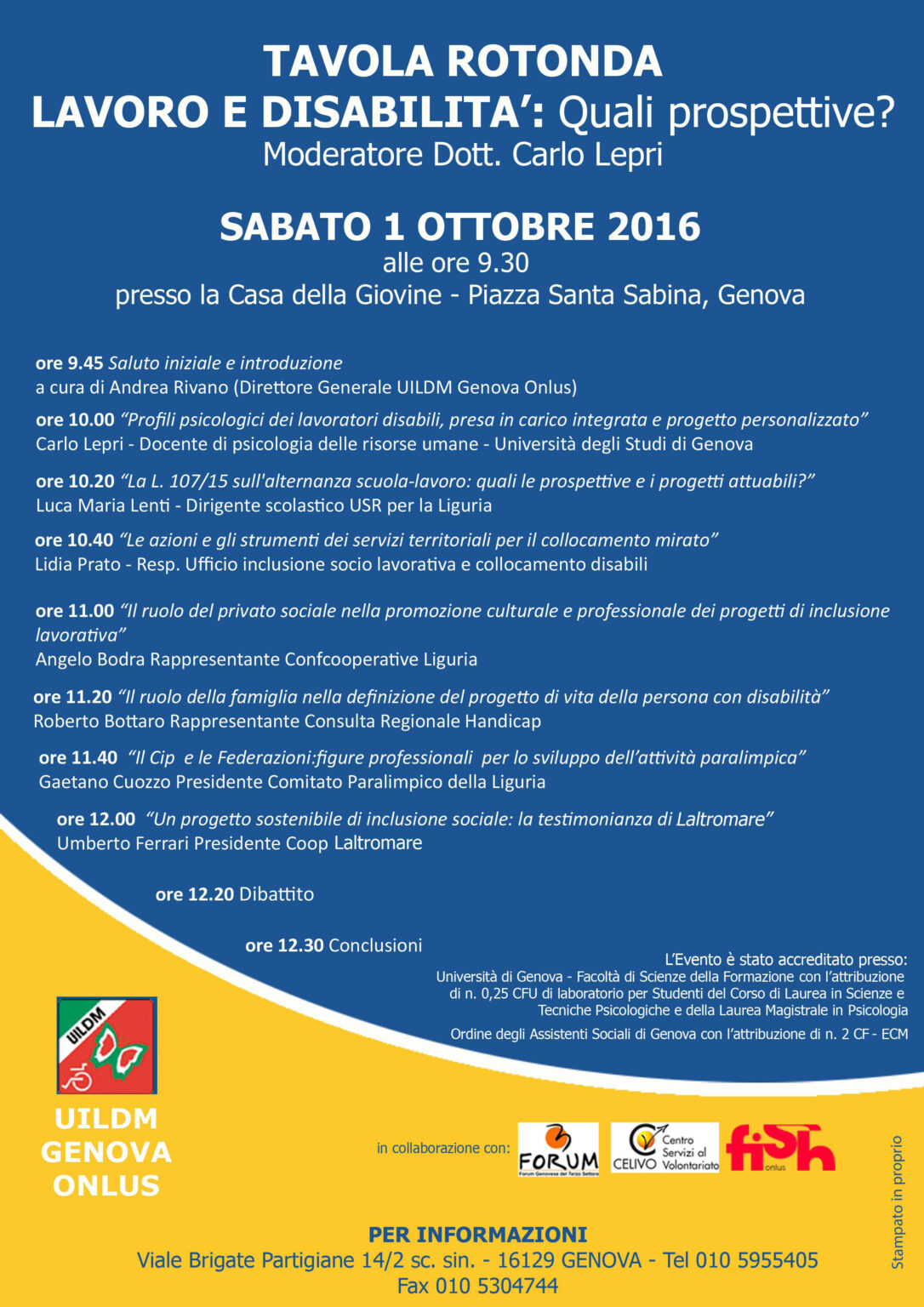 Locandina Convegno disabilita e lavoro