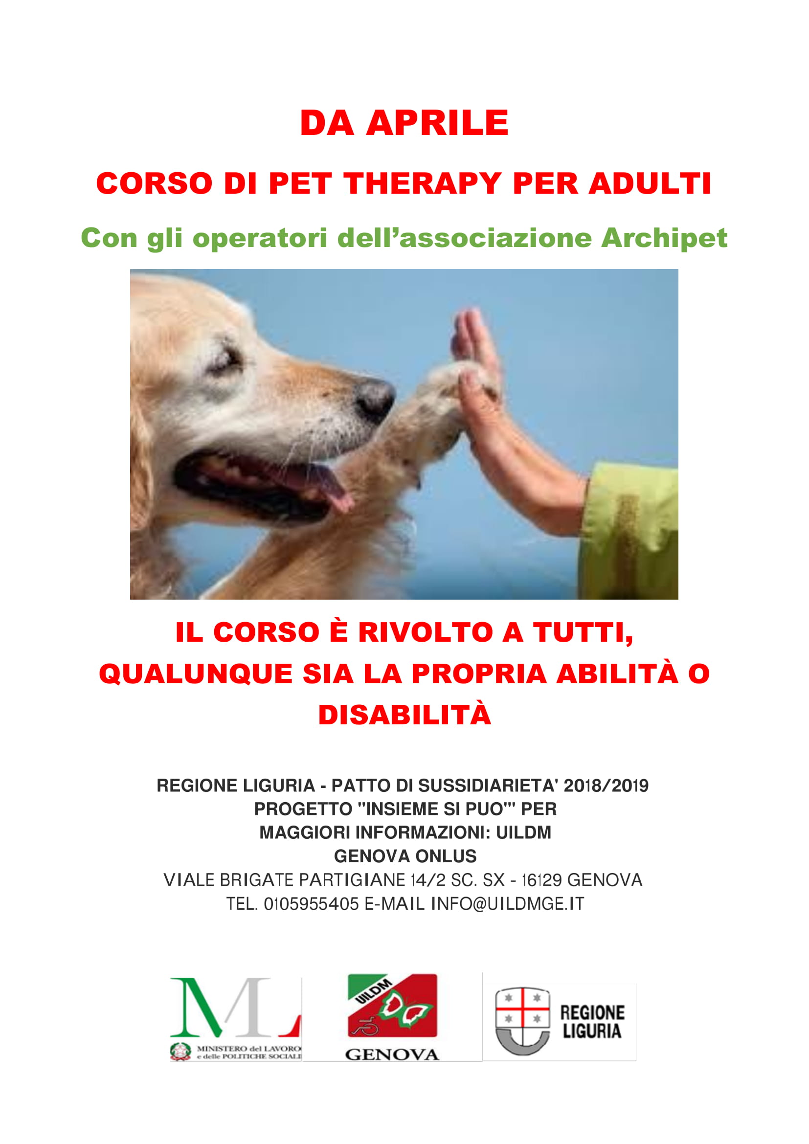 volantino pet therapy 1