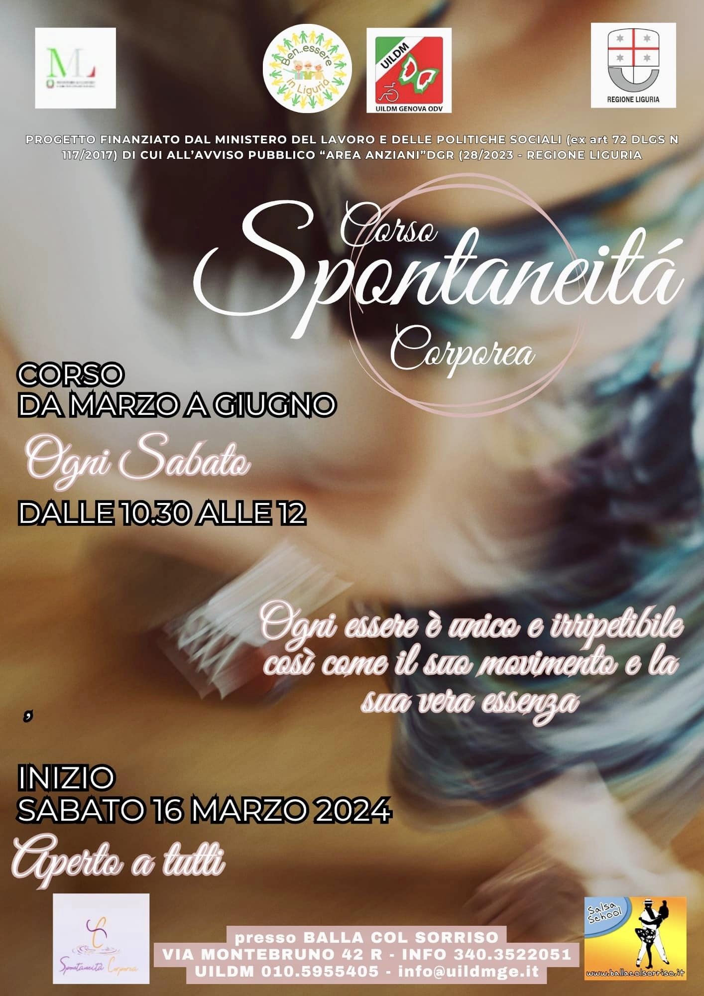 progetto spontaneità corporea